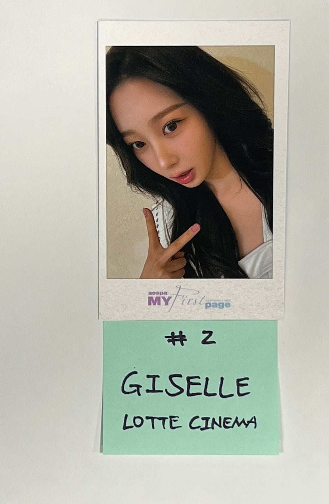 Aespa "aespa: MyFirst Page" - LOTTE CINEMA Event Polaroid Type Photocard [24.2.28] - HALLYUSUPERSTORE