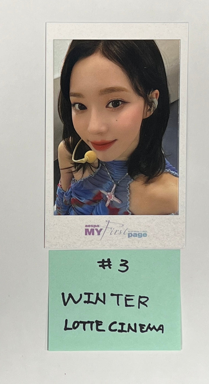 Aespa "aespa: MyFirst Page" - LOTTE CINEMA Event Polaroid Type Photocard [24.2.28] - HALLYUSUPERSTORE