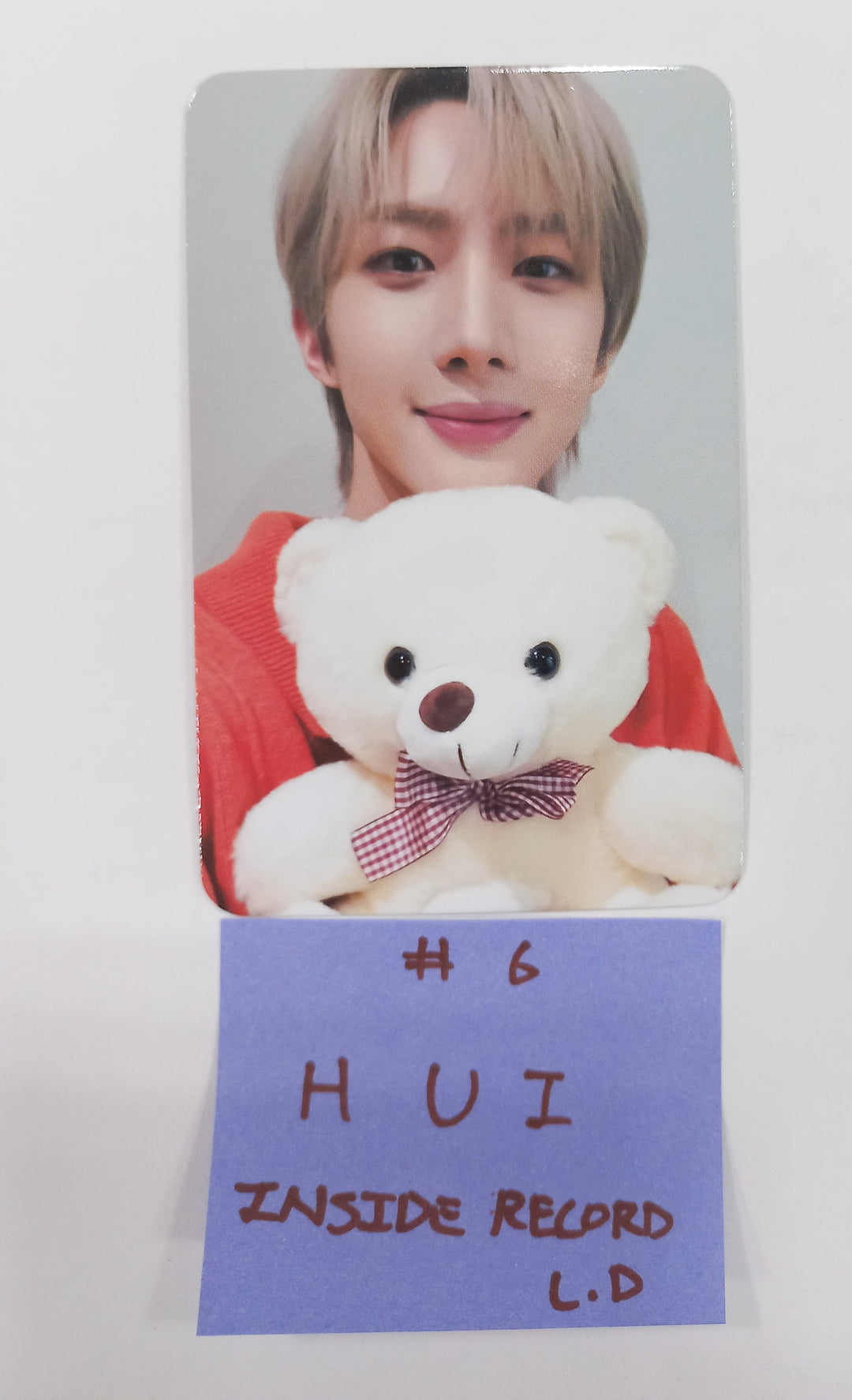 HUI "WHU IS ME : Complex" 1st Mini - Inside Record Lucky Draw Event Photocard [24.2.29] - HALLYUSUPERSTORE