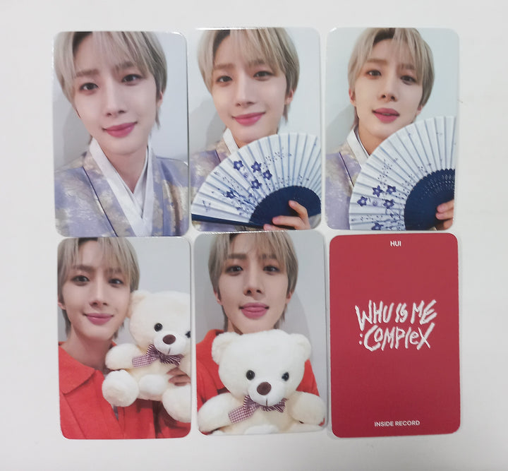 HUI "WHU IS ME : Complex" 1st Mini - Inside Record Lucky Draw Event Photocard [24.2.29] - HALLYUSUPERSTORE