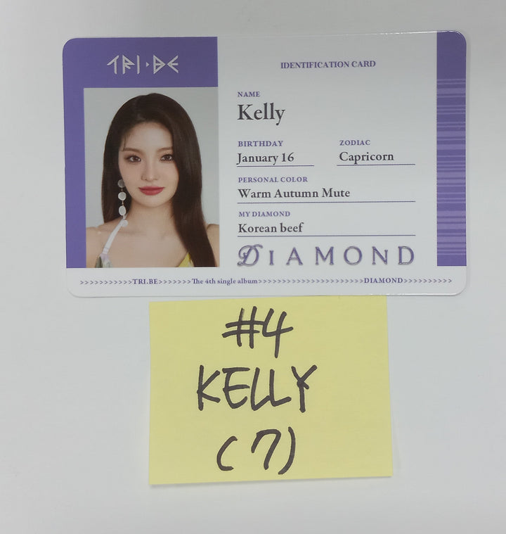 TRI.BE "Diamond" - Official Photocard, ID Card [Updated 24.4.3] - HALLYUSUPERSTORE