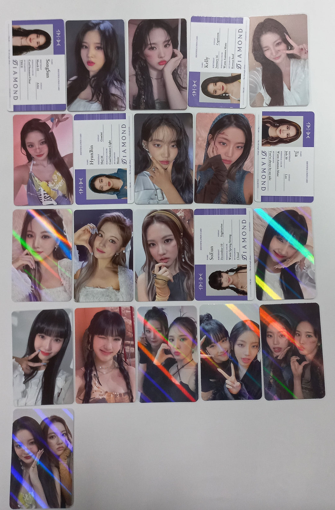 TRI.BE "Diamond" - Official Photocard, ID Card [Updated 24.4.3] - HALLYUSUPERSTORE