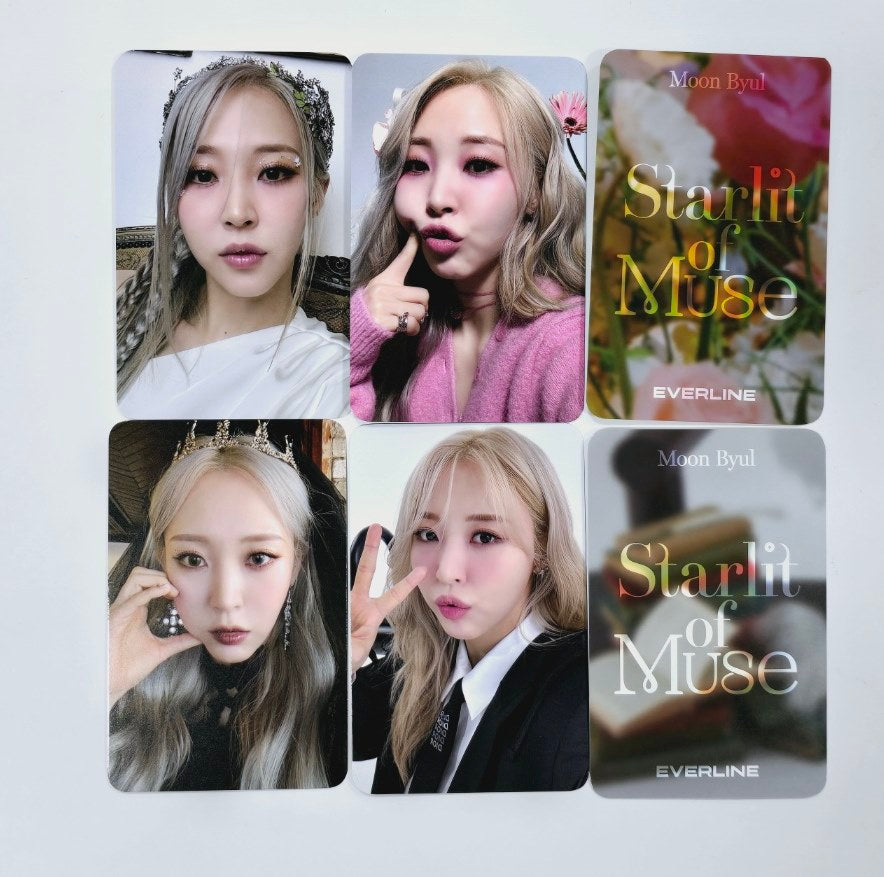 MOONBYUL "Starlit of Muse" - Everline Fansign Event Photocard [24.3.4] - HALLYUSUPERSTORE