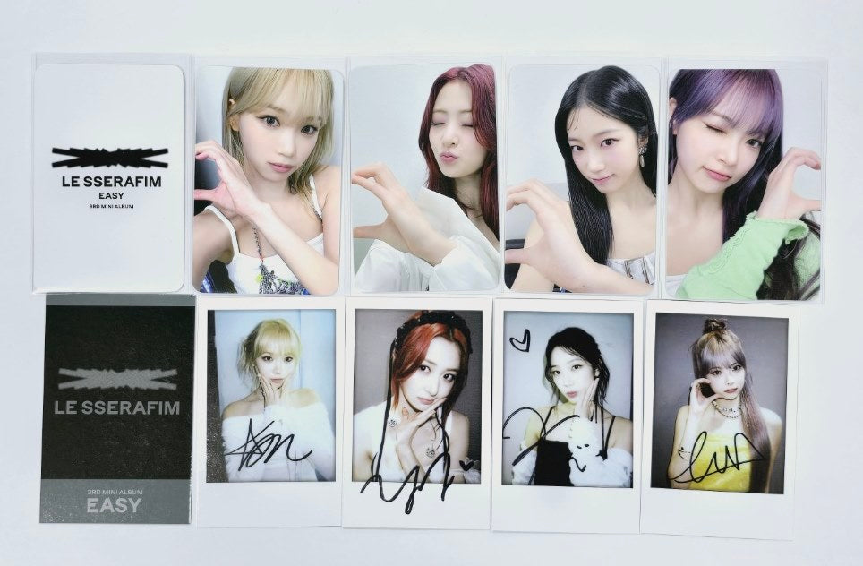 Le Sserafim 3rd Mini "EASY" - Soundwave Lucky Draw Event Photocard, Polaroid Type Photocard [24.3.4] - HALLYUSUPERSTORE