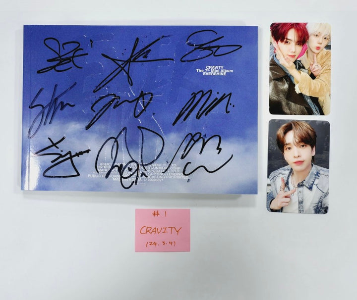 CRAVITY "EVERSHINE" - Hand Autographed(Signed) Promo Album [24.3.4] - HALLYUSUPERSTORE