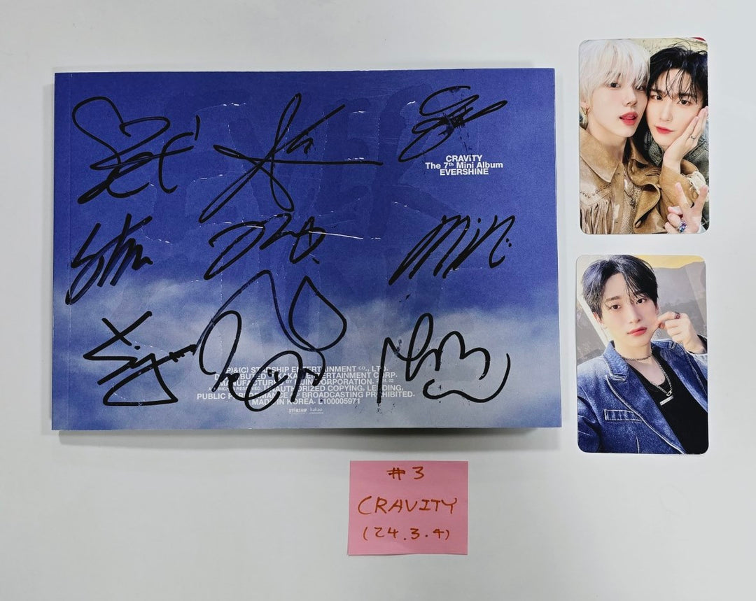 CRAVITY "EVERSHINE" - Hand Autographed(Signed) Promo Album [24.3.4] - HALLYUSUPERSTORE