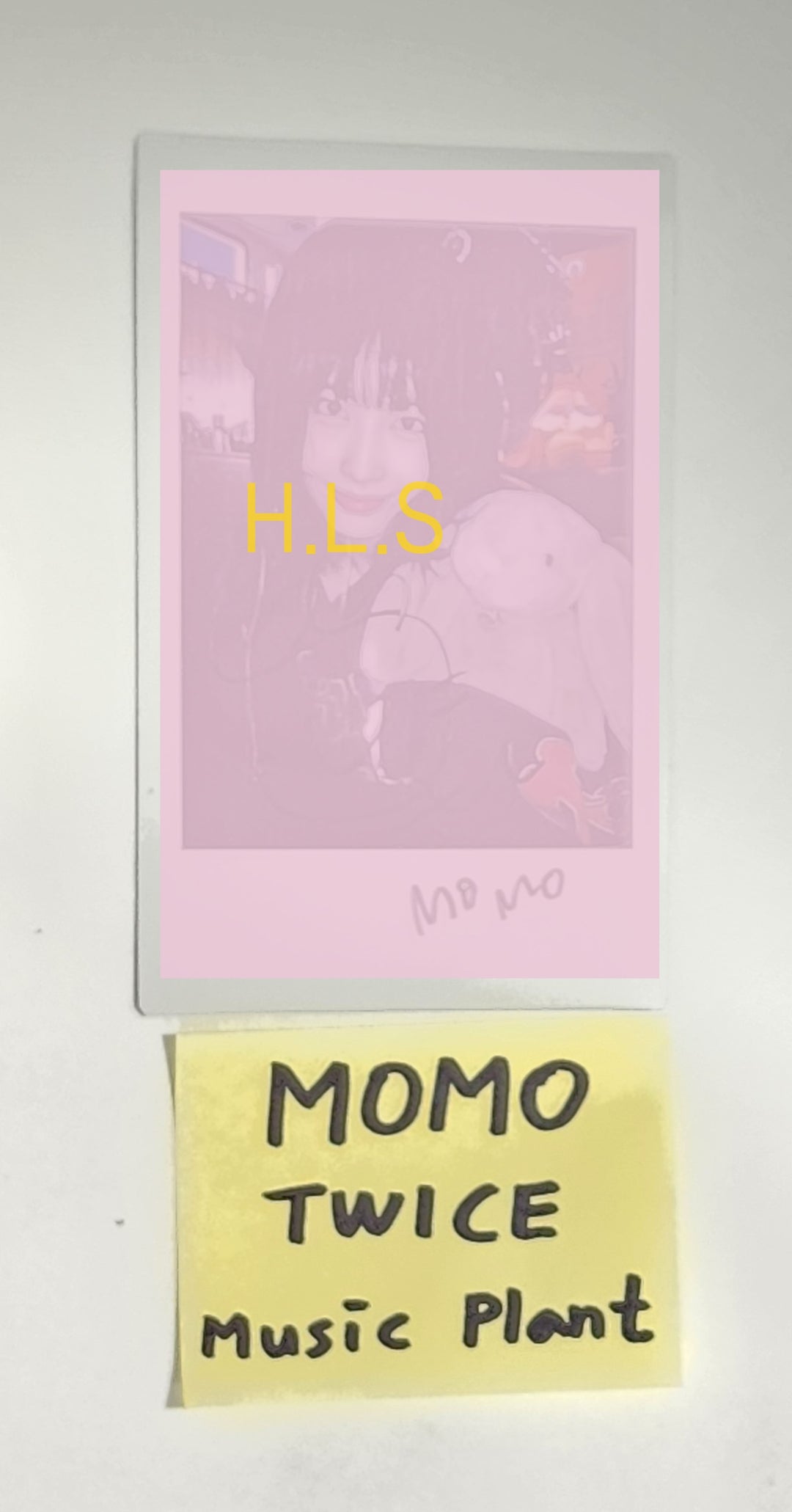 MOMO (Of TWICE) "With YOU-th" - Hand Autographed(Signed) Polaroid [24.3.4] - HALLYUSUPERSTORE
