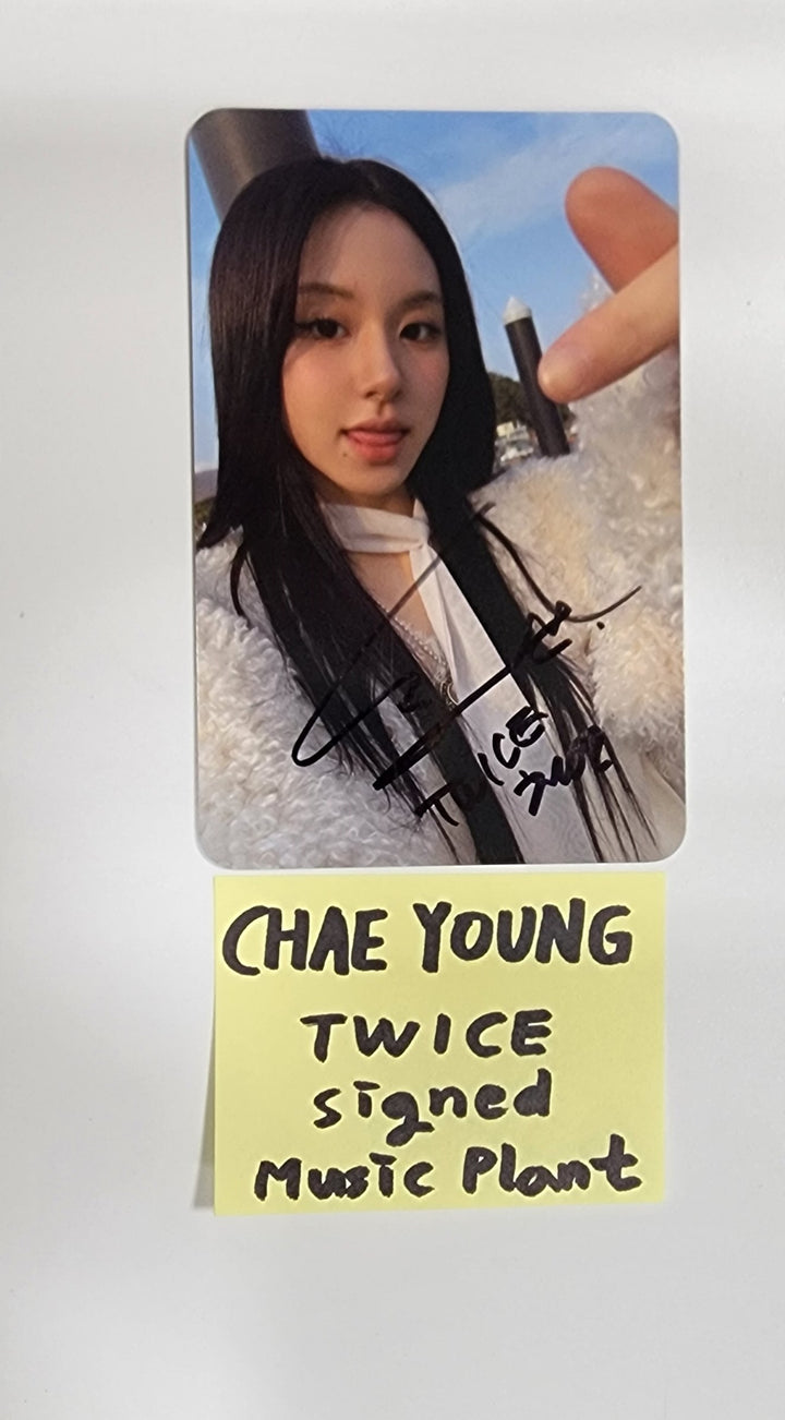 Chae Young (Of TWICE) "With YOU-th" - Hand Autographed(Signed) Photocard [24.3.4] - HALLYUSUPERSTORE