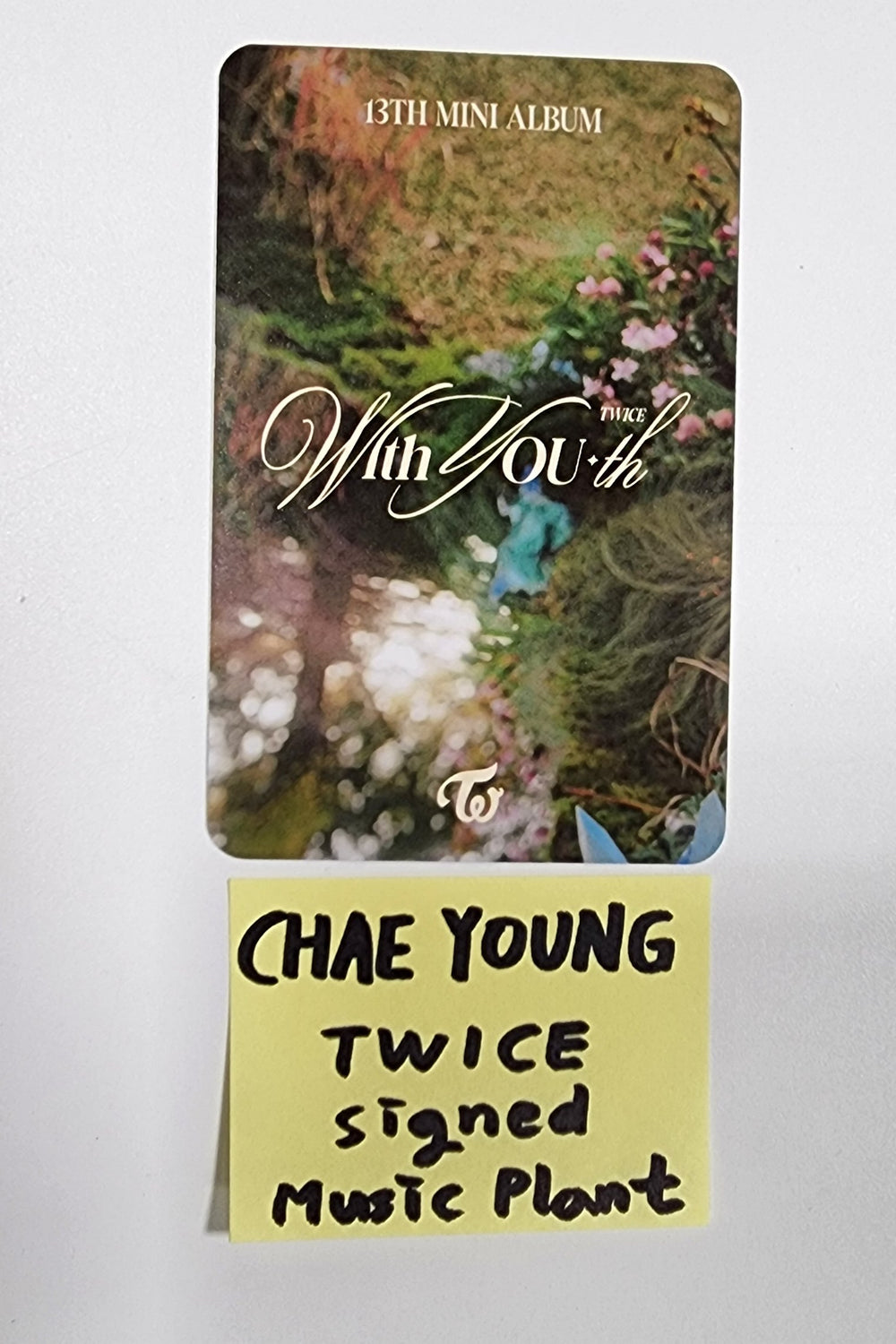 Chae Young (Of TWICE) "With YOU-th" - Hand Autographed(Signed) Photocard [24.3.4] - HALLYUSUPERSTORE