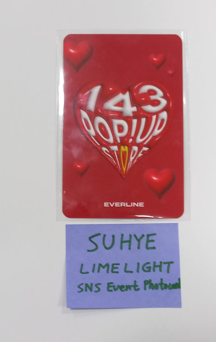 LimeLight - "143 Pop! Up Store" SNS Event Photocard [24.03.08] - HALLYUSUPERSTORE