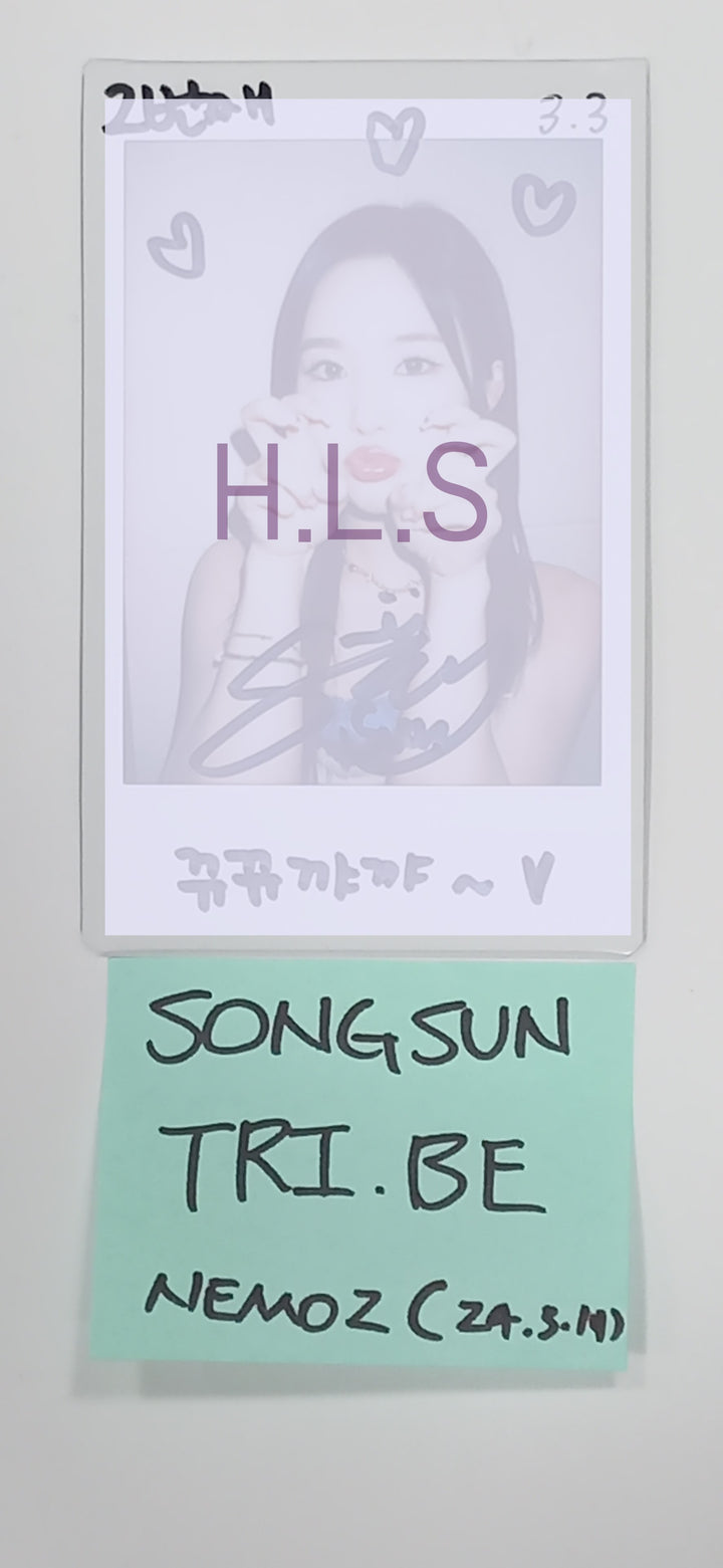 Songsun (Of TRI.BE) "Diamond" - Hand Autographed(Signed) Polaroid [24.3.11] - HALLYUSUPERSTORE