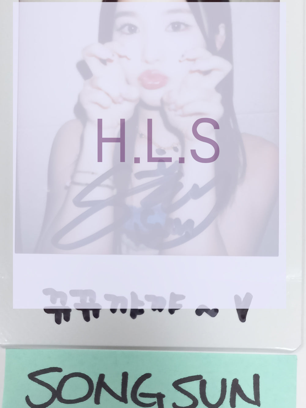 Songsun (Of TRI.BE) "Diamond" - Hand Autographed(Signed) Polaroid [24.3.11] - HALLYUSUPERSTORE