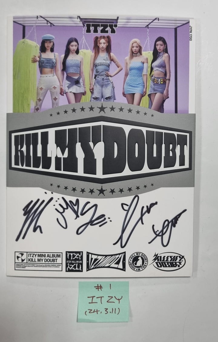 Itzy "Kill My Doubt" - Hand Autographed(Signed) Promo Album [24.3.11] - HALLYUSUPERSTORE