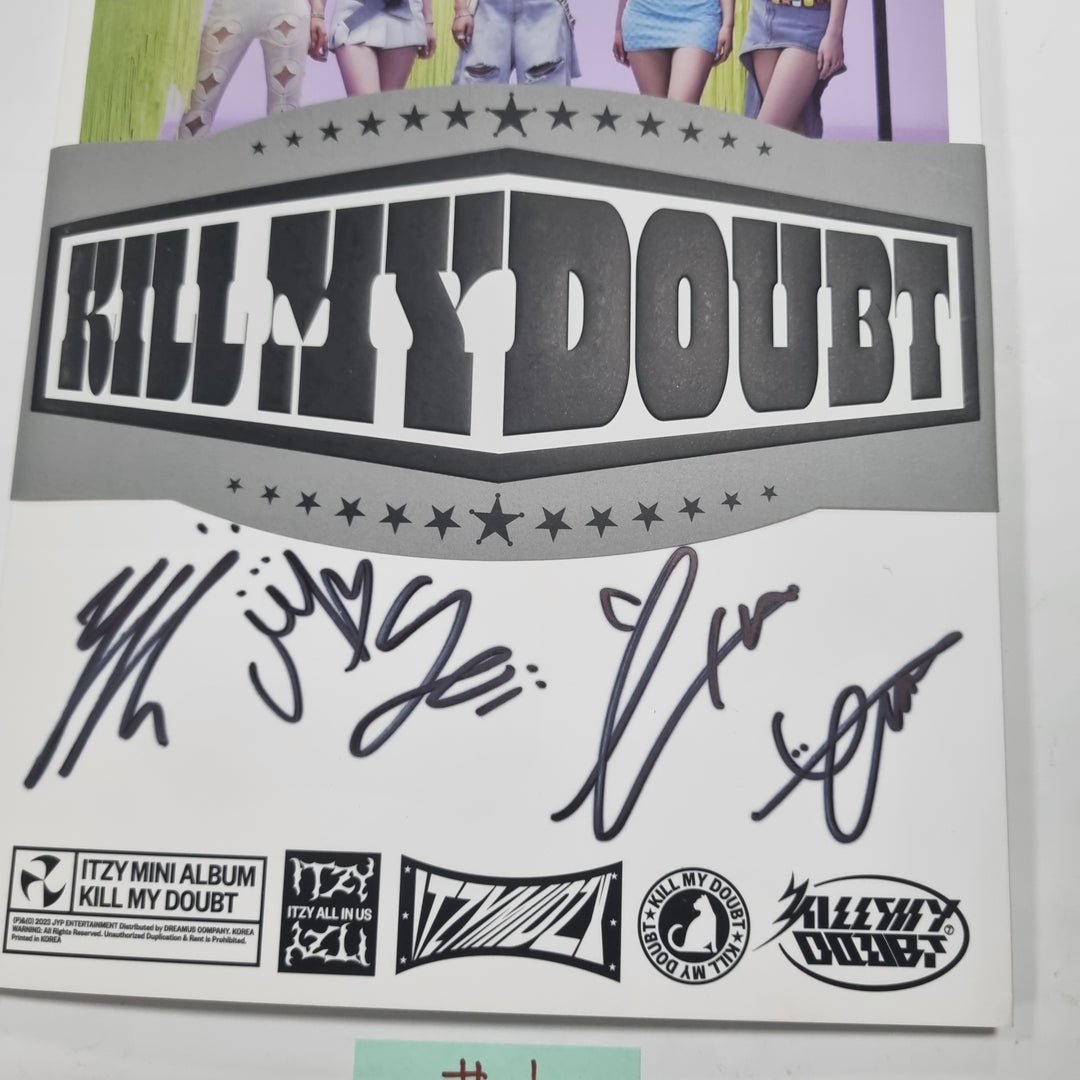 Itzy "Kill My Doubt" - Hand Autographed(Signed) Promo Album [24.3.11] - HALLYUSUPERSTORE