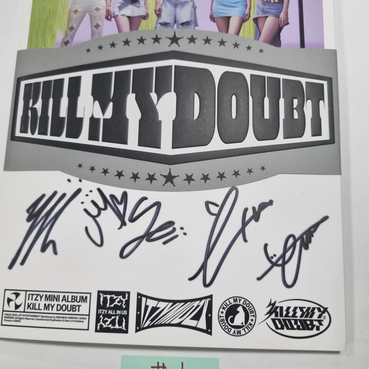 Itzy "Kill My Doubt" - Hand Autographed(Signed) Promo Album [24.3.11] - HALLYUSUPERSTORE