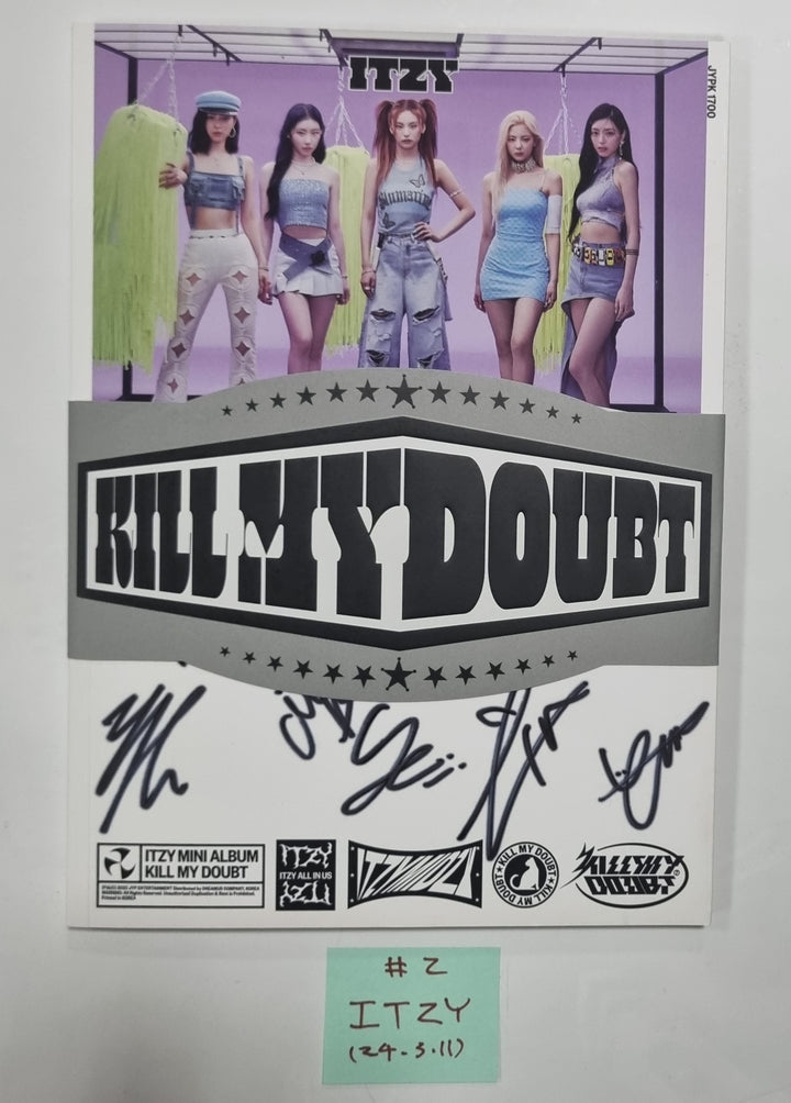 Itzy "Kill My Doubt" - Hand Autographed(Signed) Promo Album [24.3.11] - HALLYUSUPERSTORE