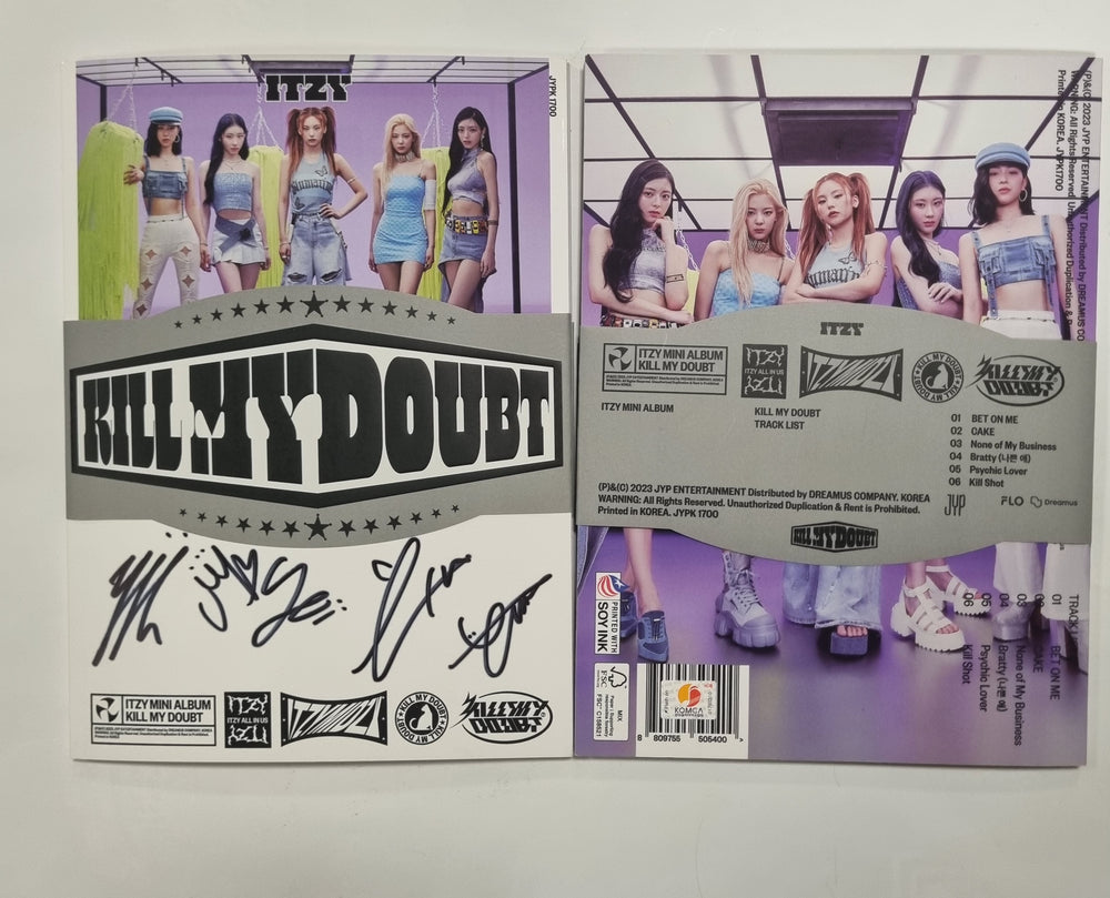 Itzy "Kill My Doubt" - Hand Autographed(Signed) Promo Album [24.3.11] - HALLYUSUPERSTORE