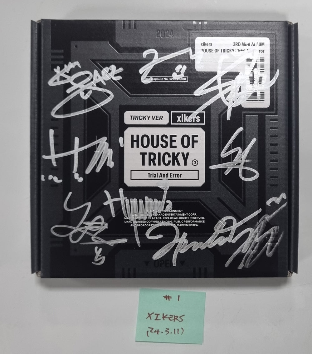 Xikers "HOUSE OF TRICKY : Trial And Error" - Hand Autographed(Signed) Promo Album [24.3.11] - HALLYUSUPERSTORE