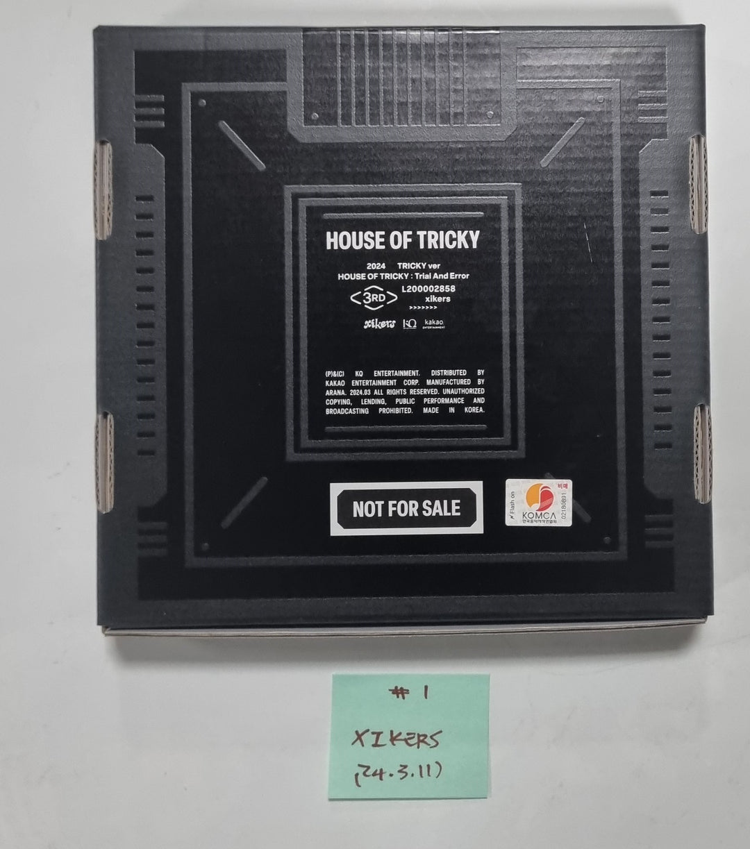 Xikers "HOUSE OF TRICKY : Trial And Error" - Hand Autographed(Signed) Promo Album [24.3.11] - HALLYUSUPERSTORE