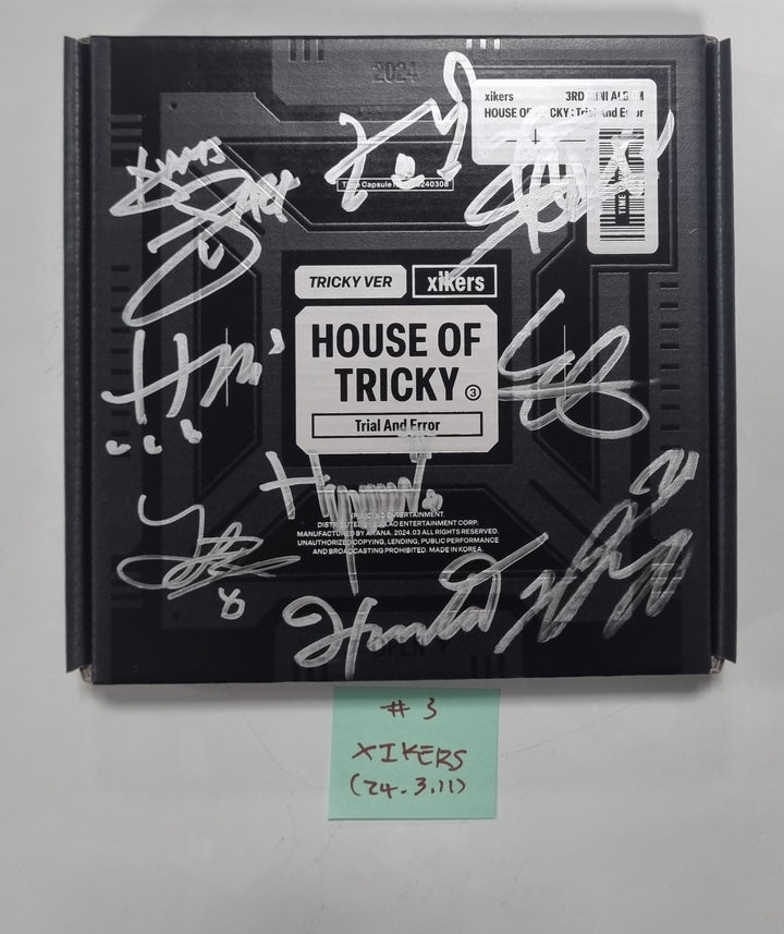 Xikers "HOUSE OF TRICKY : Trial And Error" - Hand Autographed(Signed) Promo Album [24.3.11] - HALLYUSUPERSTORE