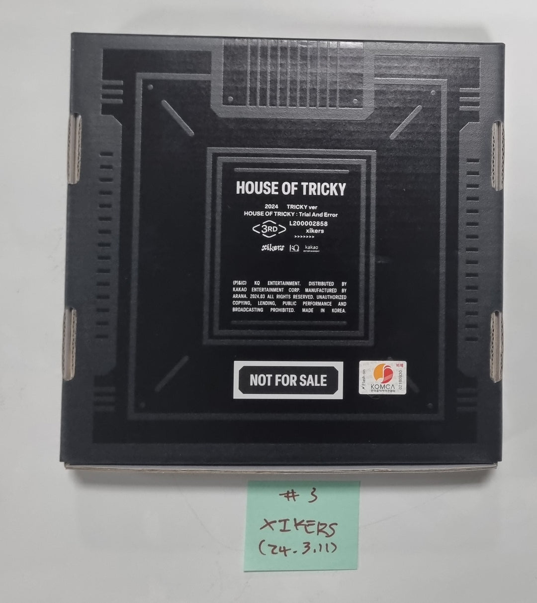 Xikers "HOUSE OF TRICKY : Trial And Error" - Hand Autographed(Signed) Promo Album [24.3.11] - HALLYUSUPERSTORE