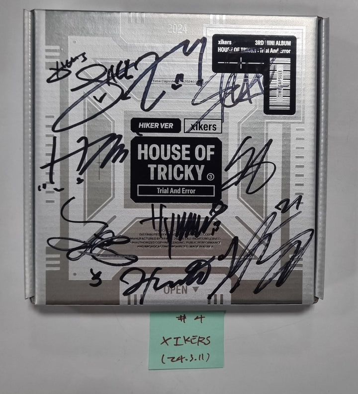 Xikers "HOUSE OF TRICKY : Trial And Error" - Hand Autographed(Signed) Promo Album [24.3.11] - HALLYUSUPERSTORE