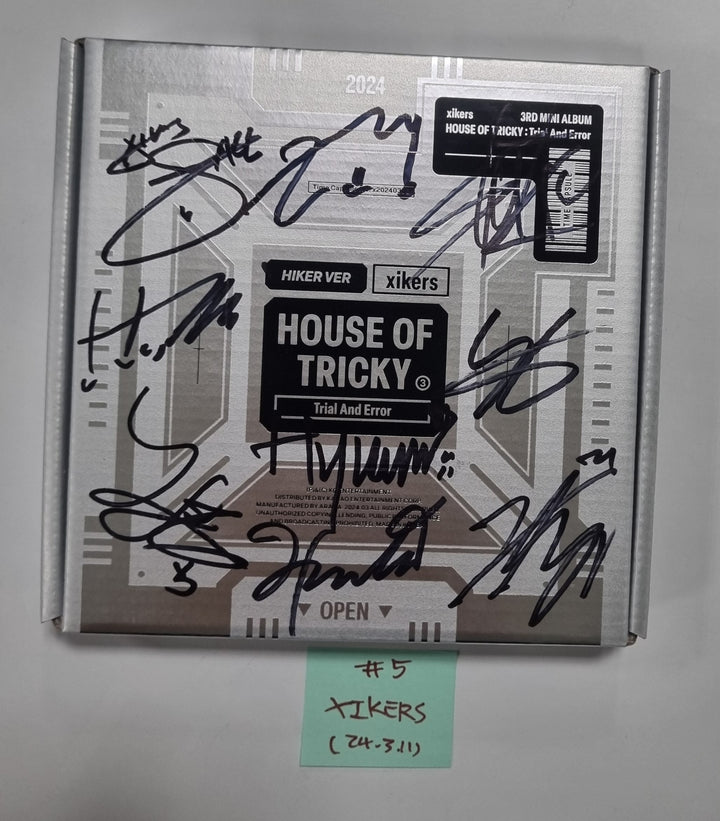 Xikers "HOUSE OF TRICKY : Trial And Error" - Hand Autographed(Signed) Promo Album [24.3.11] - HALLYUSUPERSTORE
