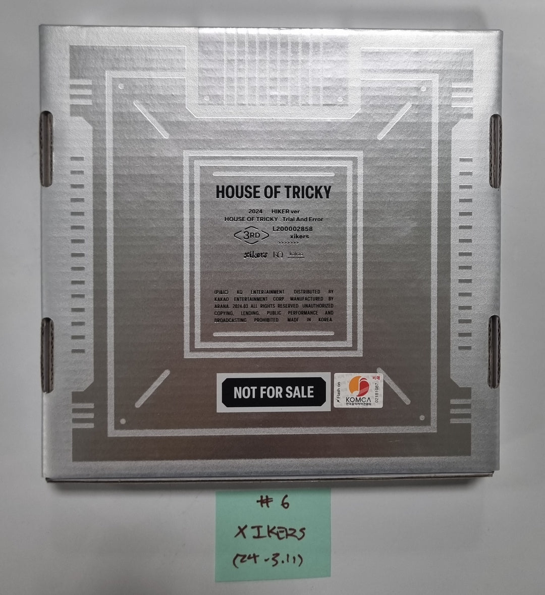 Xikers "HOUSE OF TRICKY : Trial And Error" - Hand Autographed(Signed) Promo Album [24.3.11] - HALLYUSUPERSTORE