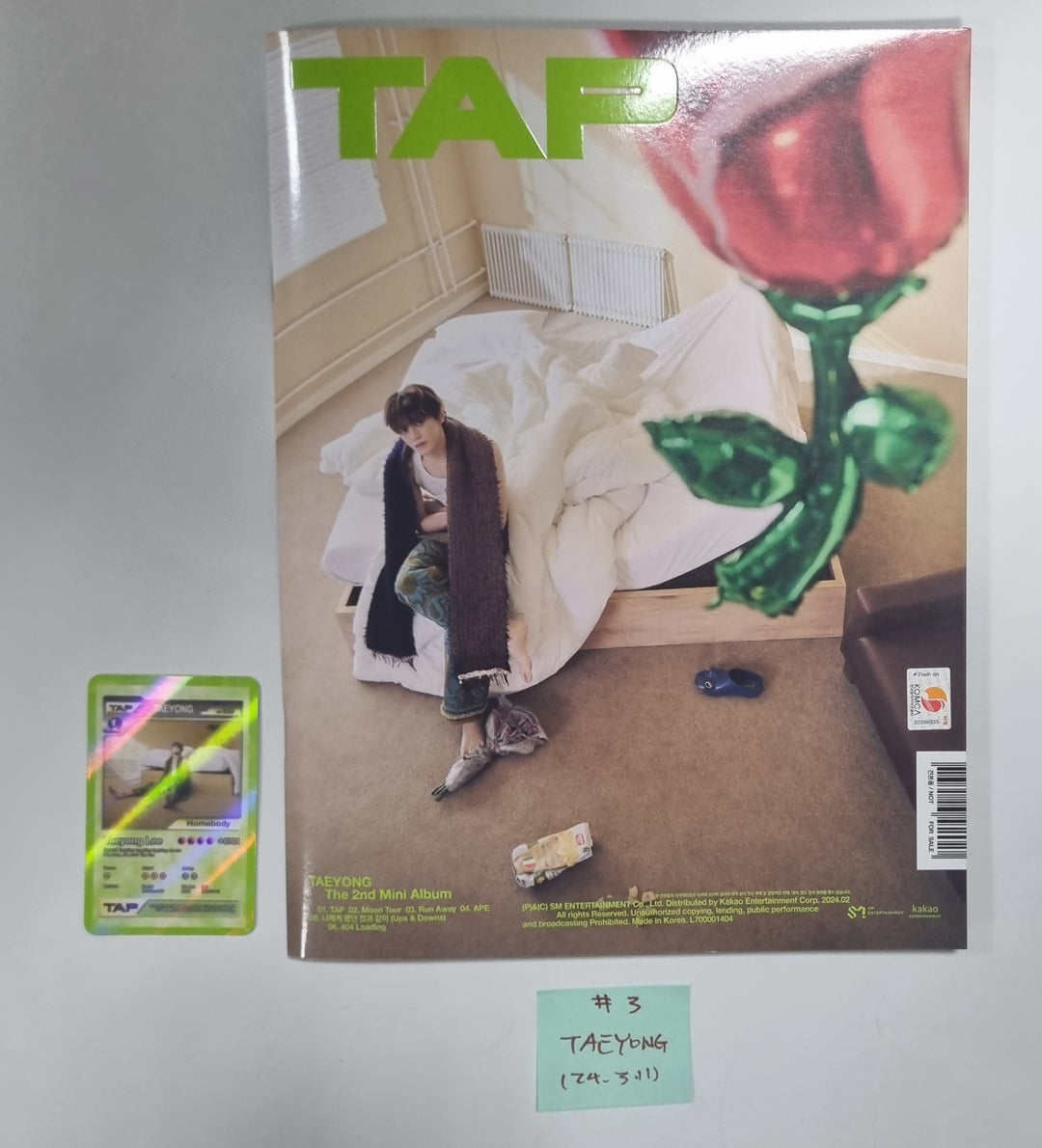 TAEYONG "TAP" - Hand Autographed(Signed) Promo Album [24.3.11] - HALLYUSUPERSTORE