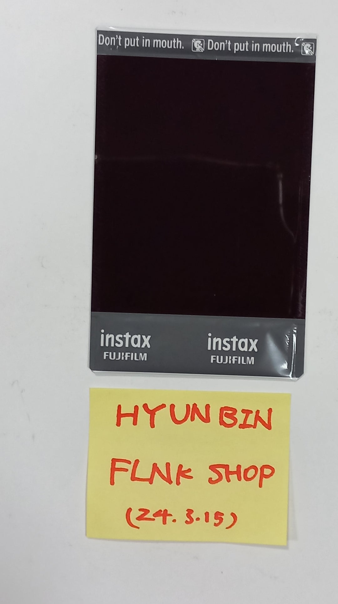 Hyun Bin (Of TRI.BE) "Diamond" - Hand Autographed(Signed) Polaroid [24.3.15] - HALLYUSUPERSTORE