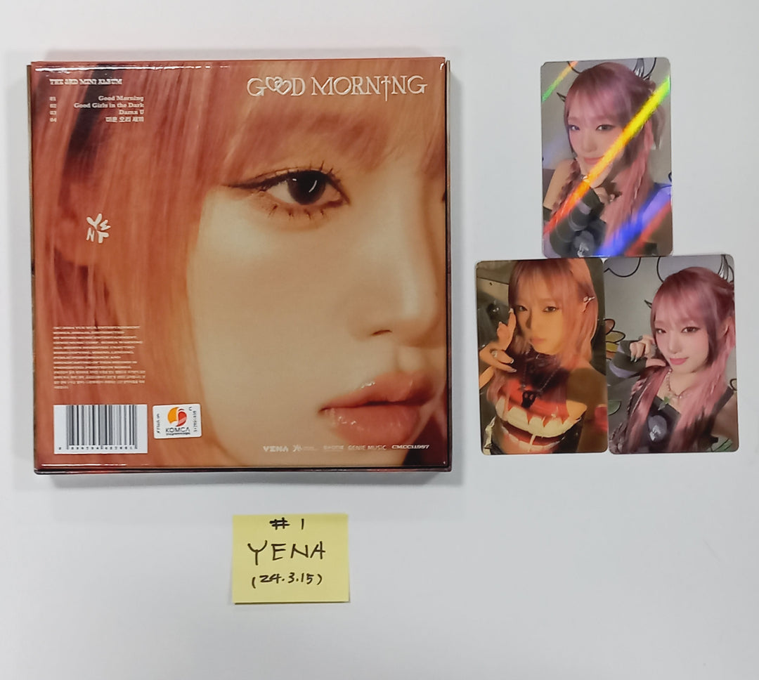 Yena "Good Morning" 3rd Mini - MWave Signed Album Event Album [24.3.15] - HALLYUSUPERSTORE
