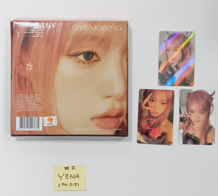 Yena "Good Morning" 3rd Mini - MWave Signed Album Event Album [24.3.15] - HALLYUSUPERSTORE