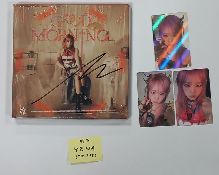Yena "Good Morning" 3rd Mini - MWave Signed Album Event Album [24.3.15] - HALLYUSUPERSTORE
