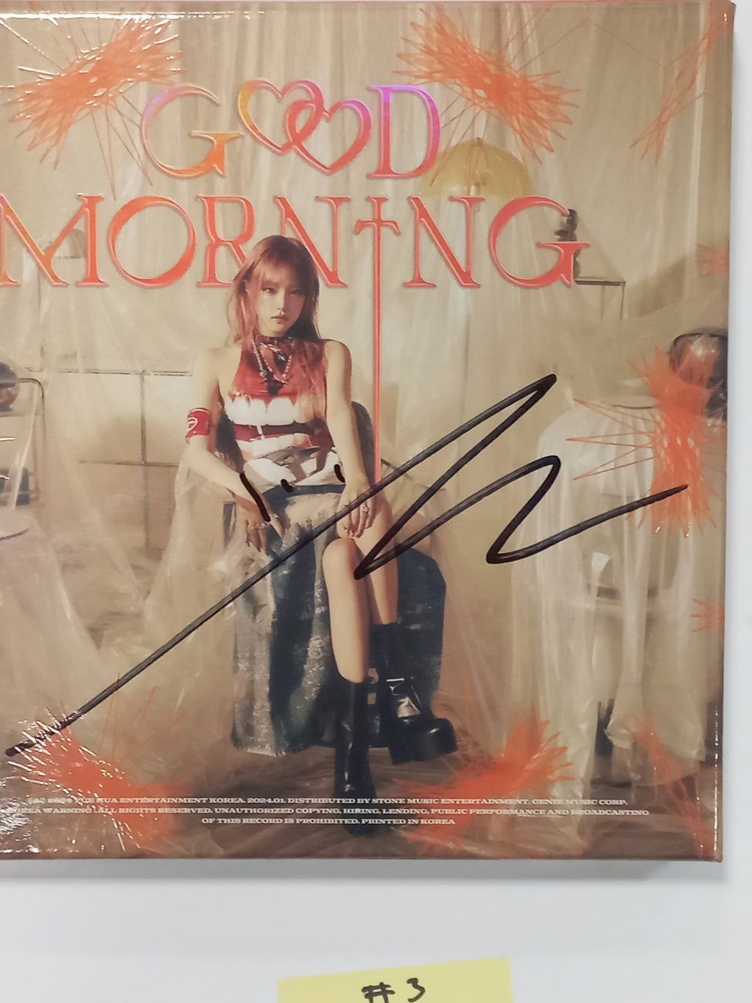 Yena "Good Morning" 3rd Mini - MWave Signed Album Event Album [24.3.15] - HALLYUSUPERSTORE
