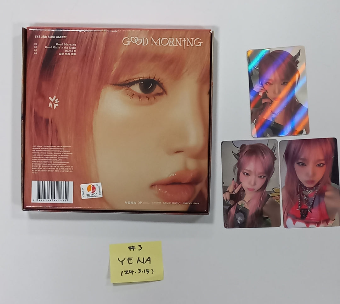 Yena "Good Morning" 3rd Mini - MWave Signed Album Event Album [24.3.15] - HALLYUSUPERSTORE
