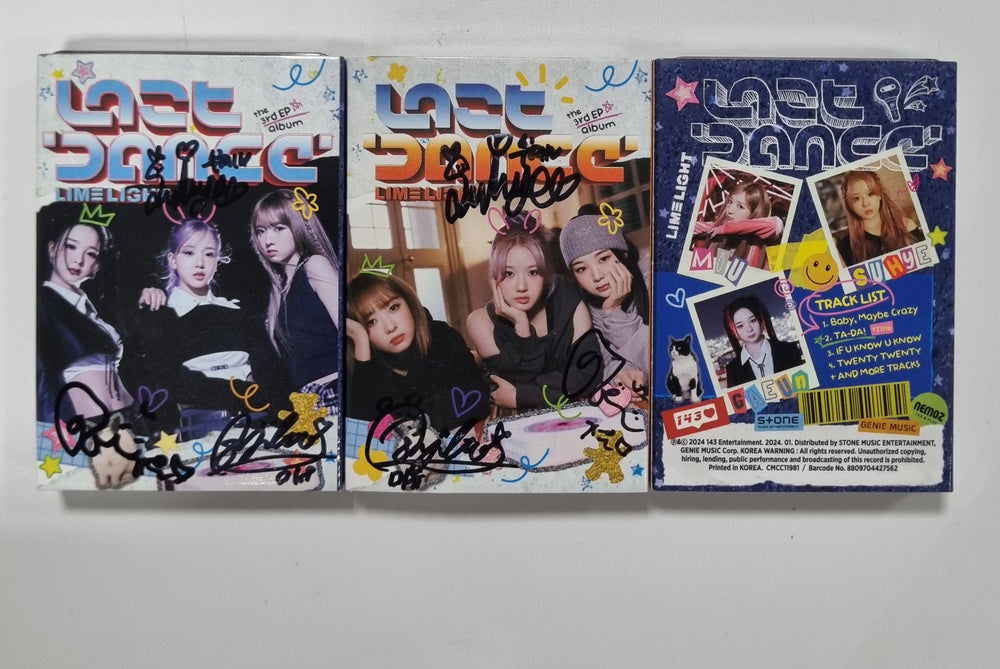 LIMELIGHT "Last Dance" - Hand Autographed(Signed) Album [24.3.21] - HALLYUSUPERSTORE
