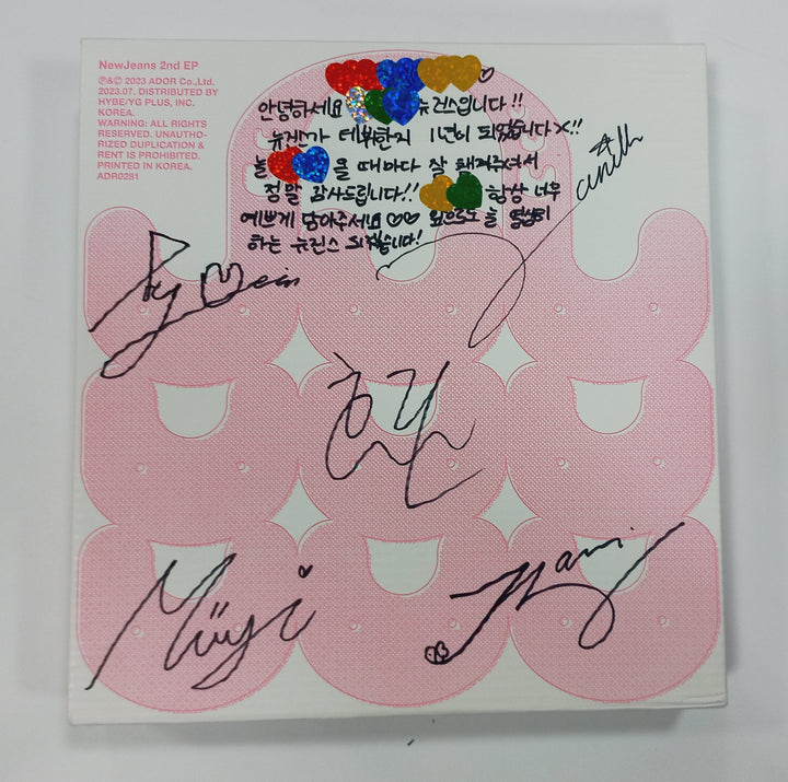 New Jeans "Get Up" 2nd EP - Hand Autographed(Signed) Promo Album [24.3.21] - HALLYUSUPERSTORE