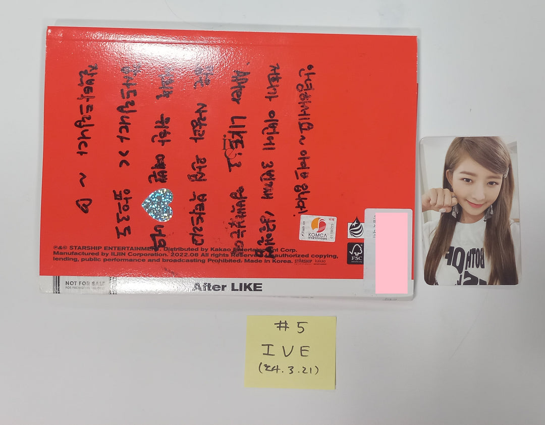 Aespa, IVE - Hand Autographed(Signed) Promo Album [24.3.21] (Restocked 3/22) - HALLYUSUPERSTORE
