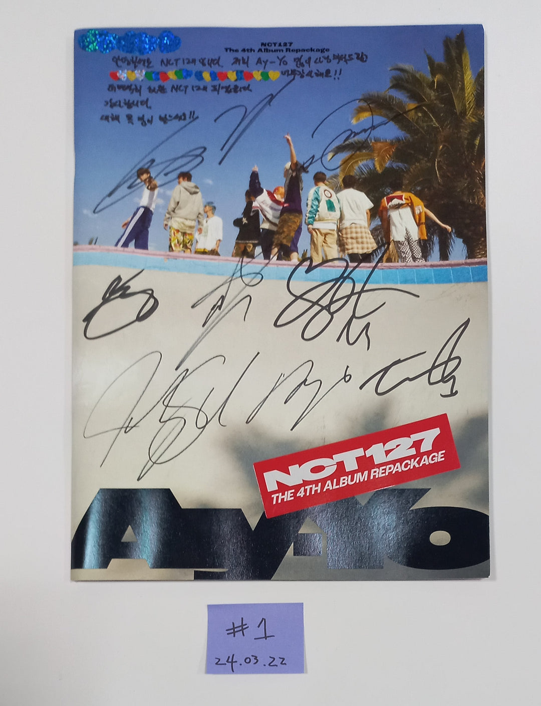 Nct, Nct 127, Nct Dream, WayV - Hand Autographed(Signed) Promo Album [24.3.22] - HALLYUSUPERSTORE