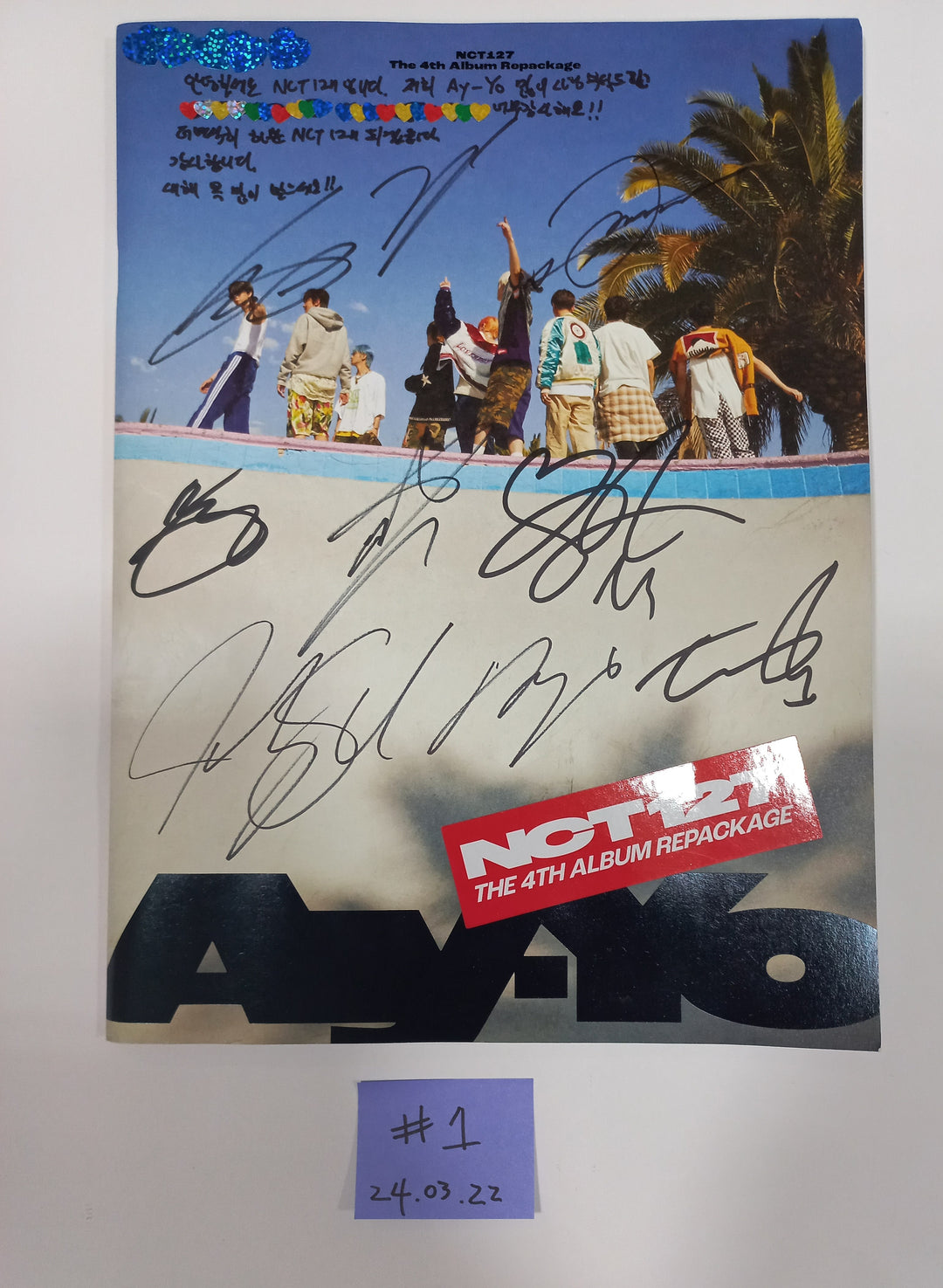 Nct, Nct 127, Nct Dream, WayV - Hand Autographed(Signed) Promo Album [24.3.22] - HALLYUSUPERSTORE