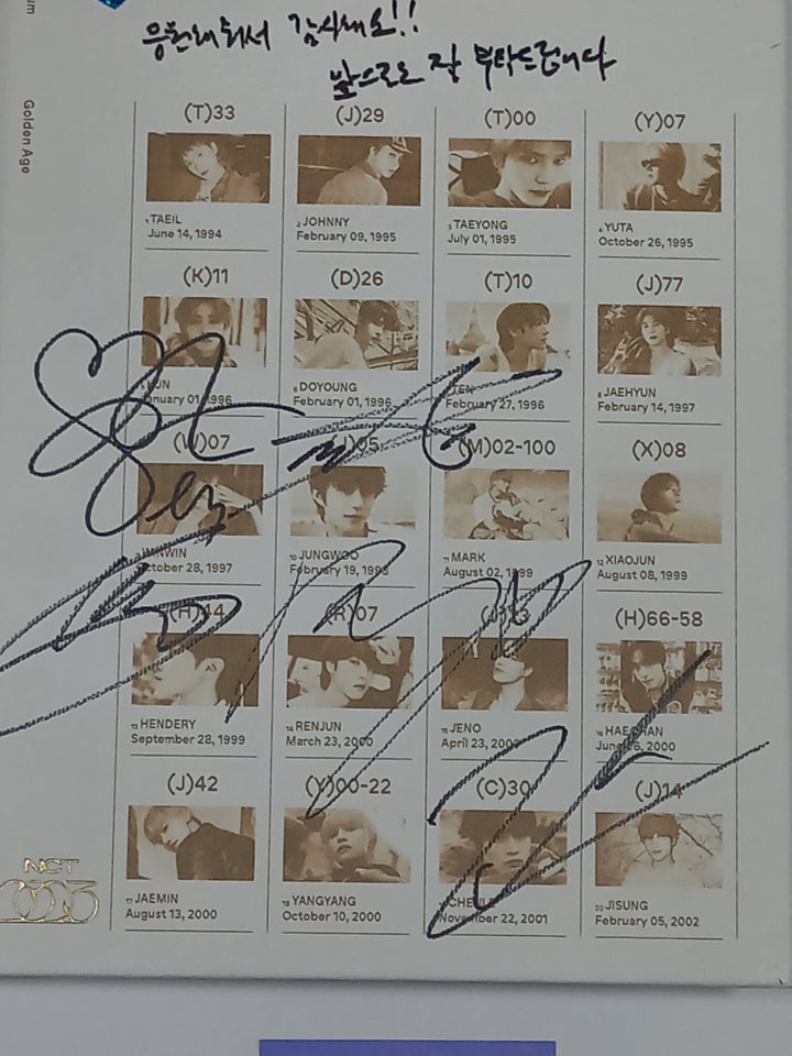 Nct, Nct 127, Nct Dream, WayV - Hand Autographed(Signed) Promo Album [24.3.22] - HALLYUSUPERSTORE