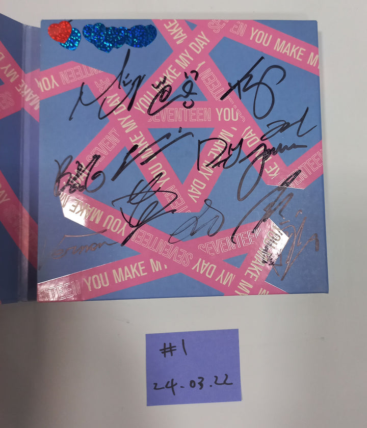 Seventeen, TXT - Hand Autographed(Signed) Promo Album [24.3.22] - HALLYUSUPERSTORE