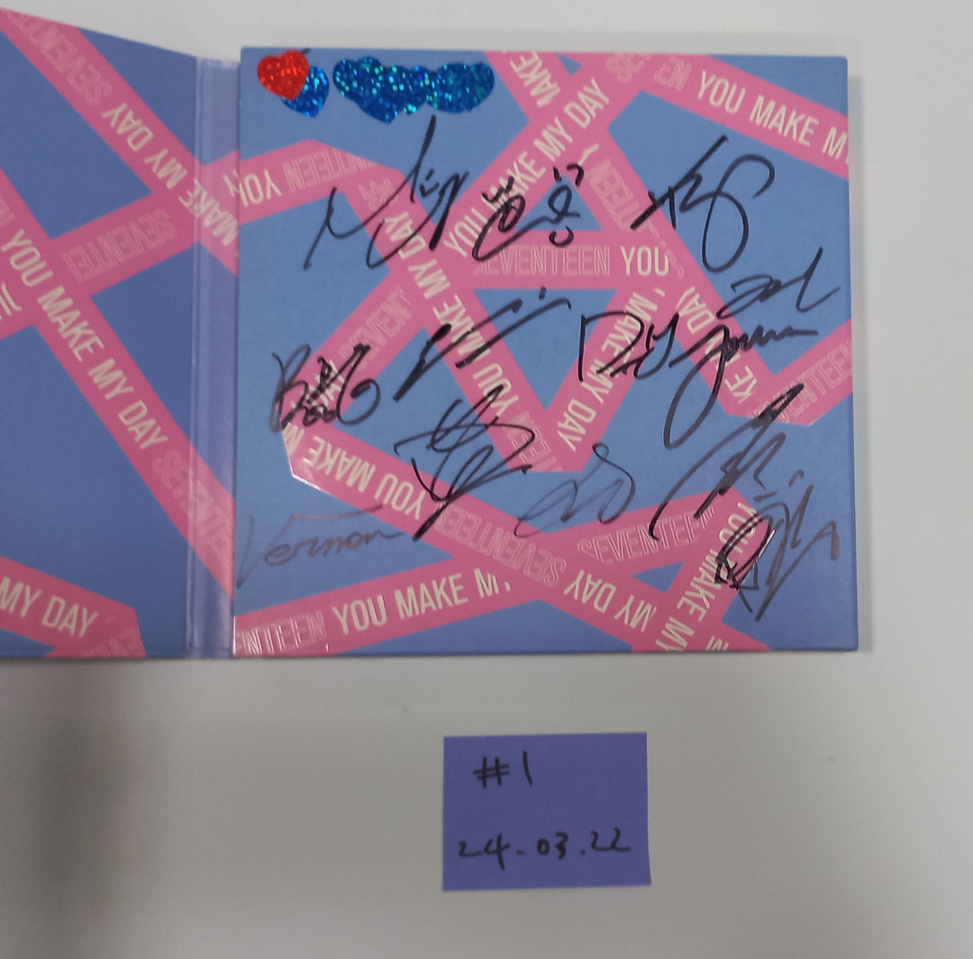 Seventeen, TXT - Hand Autographed(Signed) Promo Album [24.3.22] - HALLYUSUPERSTORE