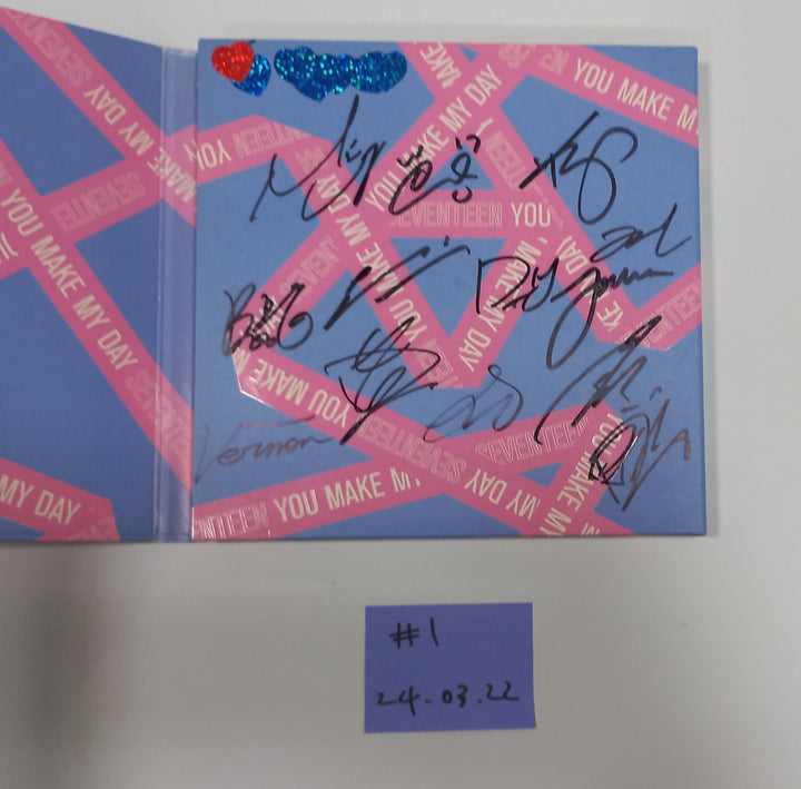 Seventeen, TXT - Hand Autographed(Signed) Promo Album [24.3.22] - HALLYUSUPERSTORE