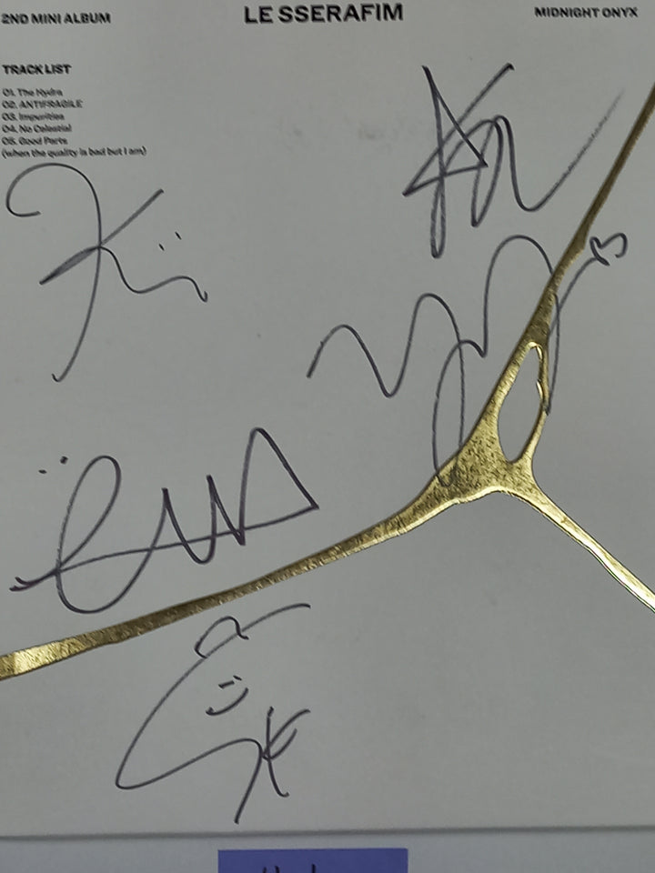 IVE, LE SSERAFIM - Hand Autographed(Signed) Promo Album [24.3.22] - HALLYUSUPERSTORE