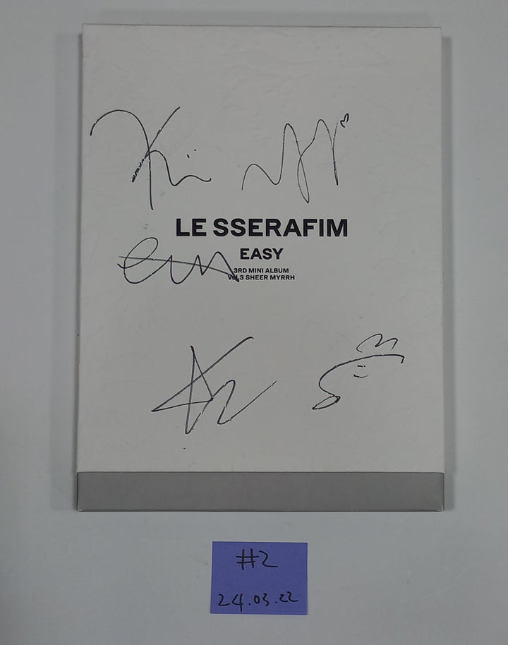 IVE, LE SSERAFIM - Hand Autographed(Signed) Promo Album [24.3.22] - HALLYUSUPERSTORE