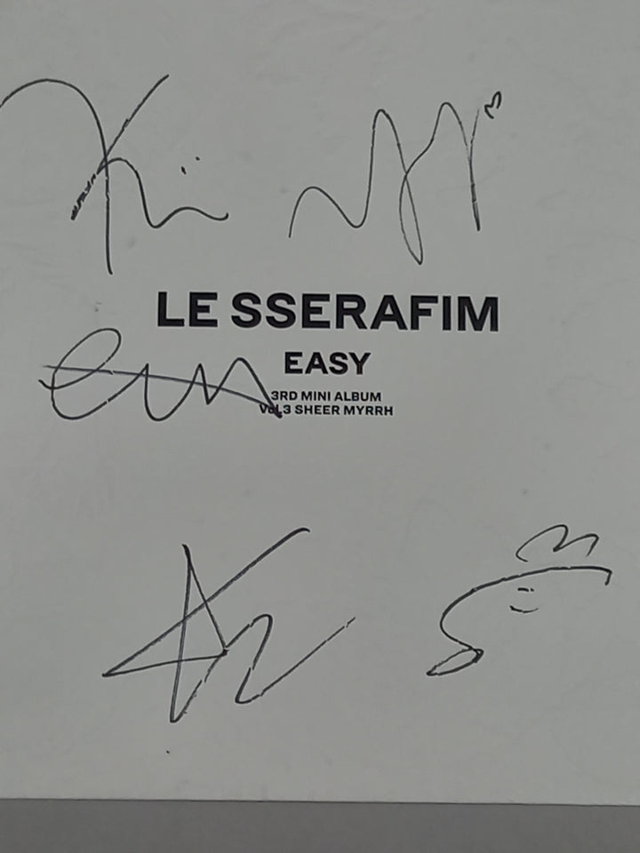 IVE, LE SSERAFIM - Hand Autographed(Signed) Promo Album [24.3.22] - HALLYUSUPERSTORE