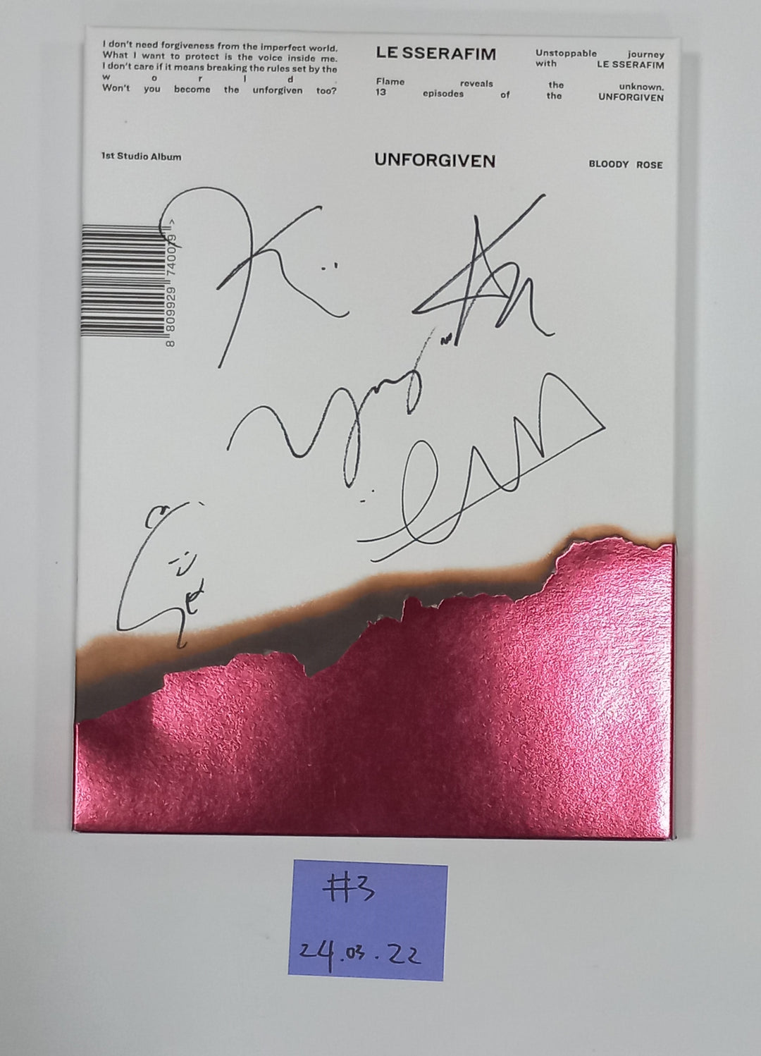 IVE, LE SSERAFIM - Hand Autographed(Signed) Promo Album [24.3.22] - HALLYUSUPERSTORE