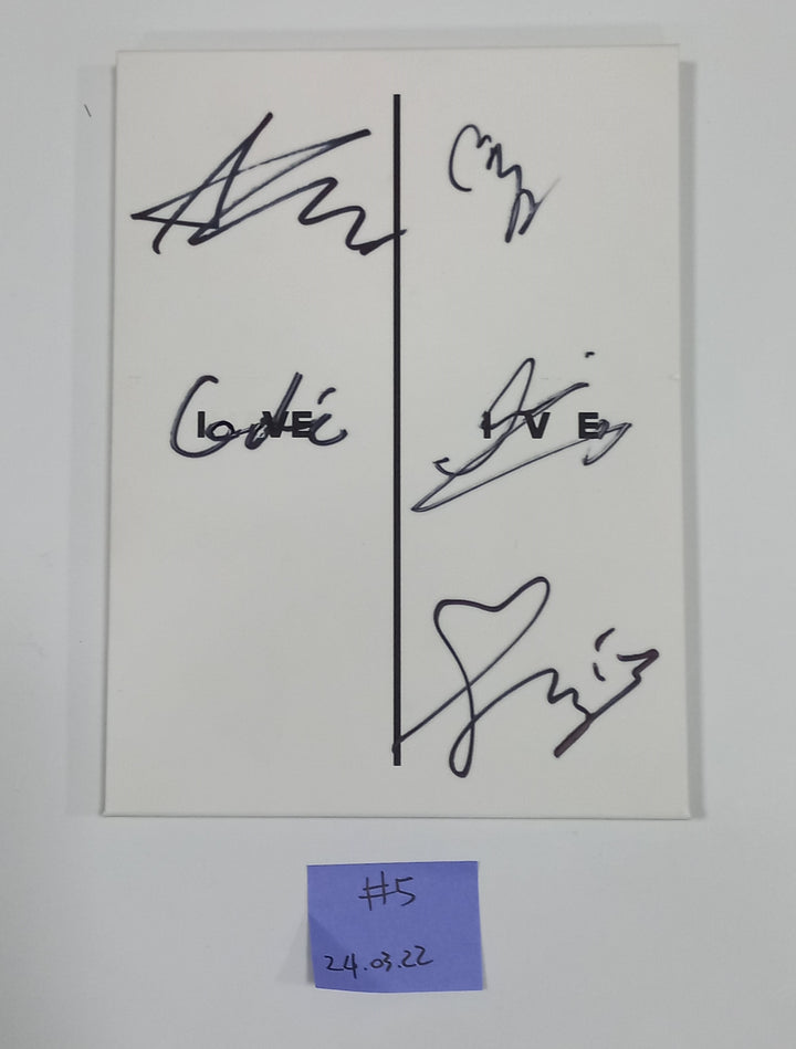 IVE, LE SSERAFIM - Hand Autographed(Signed) Promo Album [24.3.22] - HALLYUSUPERSTORE