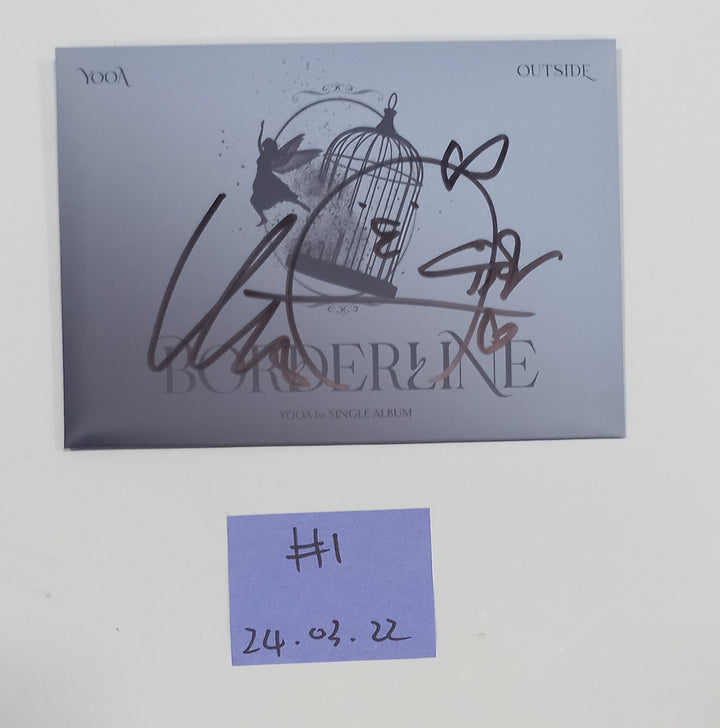 Yooa (Of Oh My girl) "Borderline" - Hand Autographed(Signed) Promo Album [24.3.22] - HALLYUSUPERSTORE